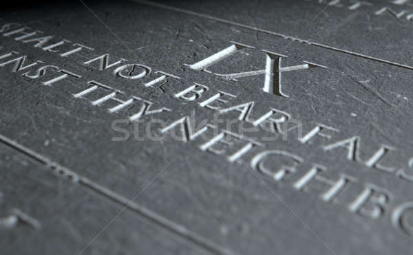 The Ninth Commandment Stock photo © albund