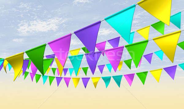 Fairground Bunting Perspective Stock photo © albund