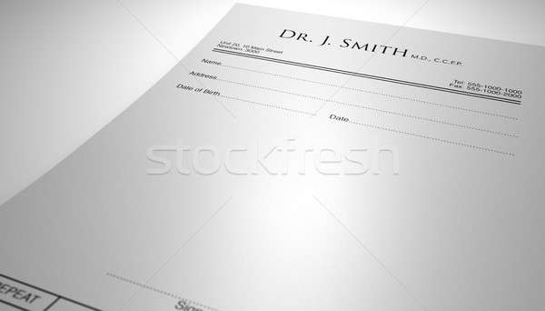 Doctors Prescription Stock photo © albund