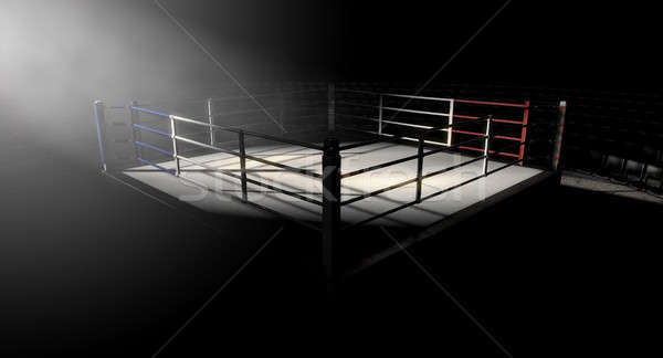 Boxing Ring Corner Lit Stock photo © albund