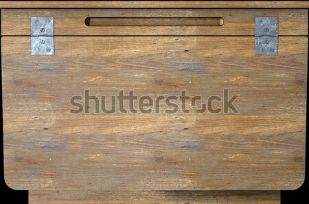 Vintage Wooden School Desk Closeup Stock photo © albund