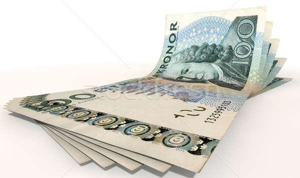 Stock photo: Kronor Bank Notes Spread
