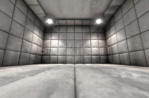 セル 汚い 白 メンタル 病院 壁 ストックフォト © albund