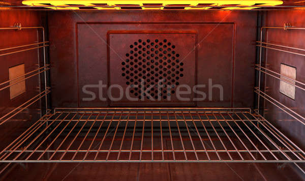 Inside The Oven Front Stock photo © albund