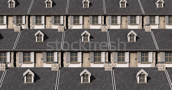 Cottage Neighbour Collage Stock photo © albund