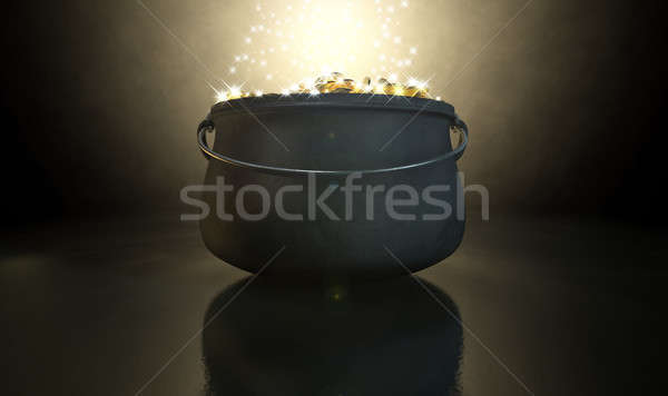 Pot Of Gold Stock photo © albund