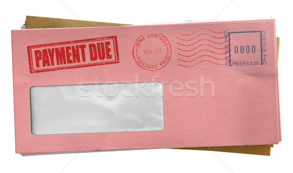 Dette enveloppe livraison timbres [[stock_photo]] © albund