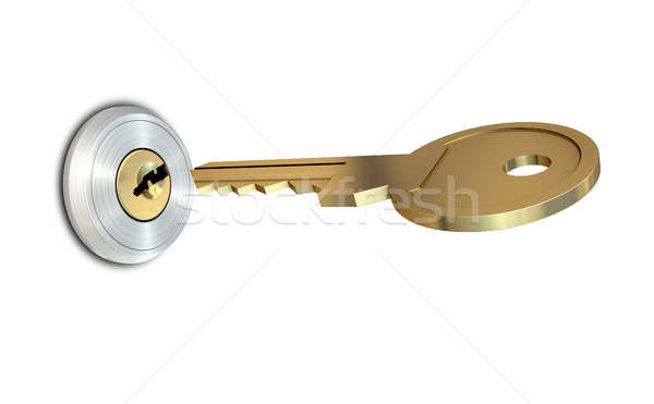 Key Approaching Empty Slot Stock photo © albund