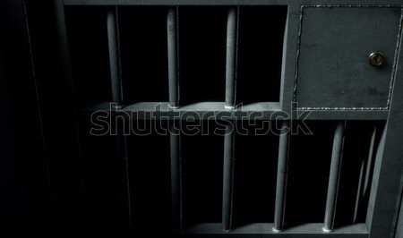 Foto stock: Celda · de · la · cárcel · puerta · primer · plano · prisión · células