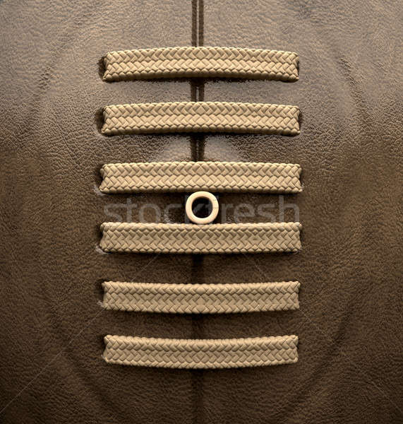 Stock photo: Old Classic Retro Rugby Ball Close Up