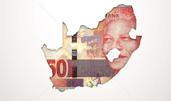 Recessed Country Map South Africa Stock photo © albund