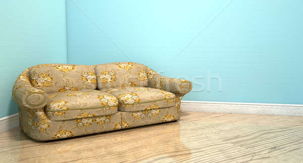 Old Classic Sofa In A Room Stock photo © albund