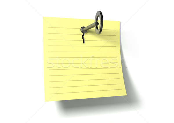Keynote Key In A Note Stock photo © albund