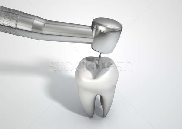 Dentists Drill And Tooth Stock photo © albund