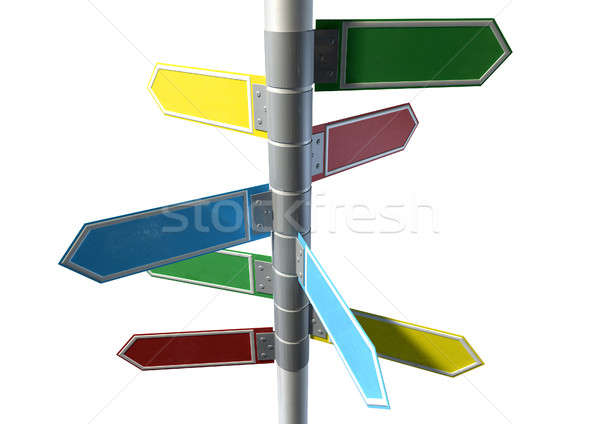 Random Blank Direction Sign Collection Stock photo © albund