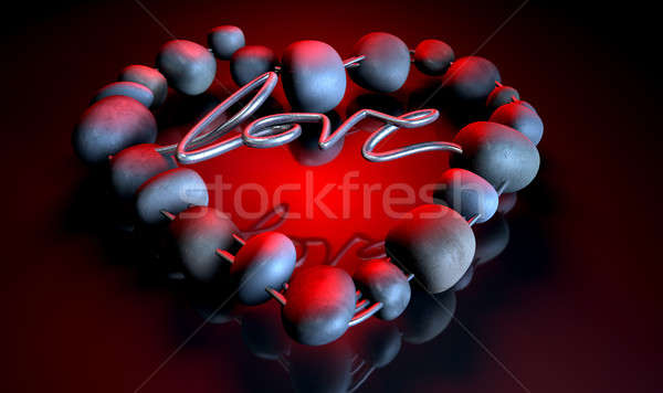 Heart Love Stones Stock photo © albund