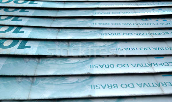 Felfelé közelkép bankjegyek makró kilátás mutat Stock fotó © albund