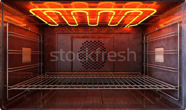 Inside The Oven Front Stock photo © albund