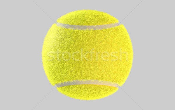теннисный мяч регулярный общий желтый изолированный 3d визуализации Сток-фото © albund