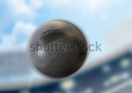 Shotput Ball Day Stadium Stock photo © albund