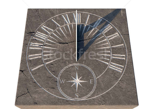 Sundial On Stone Stock photo © albund