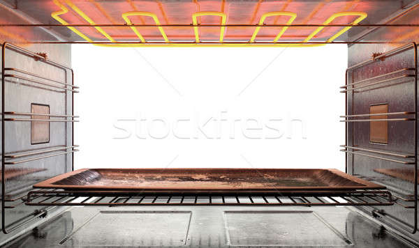 Inside The oven Stock photo © albund