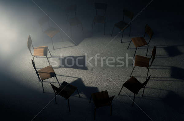 Group Therapy Chairs Stock photo © albund