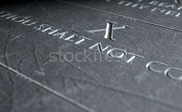 The Tenth Commandment Stock photo © albund