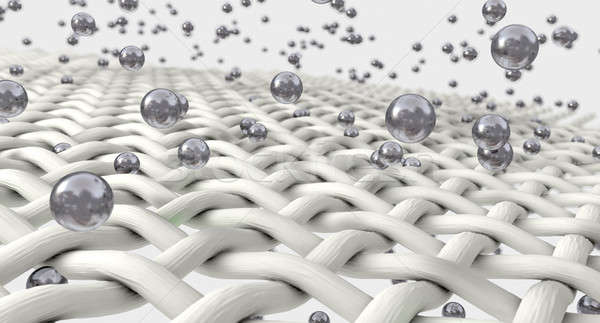 Micro Fabric And Silver Particles Stock photo © albund