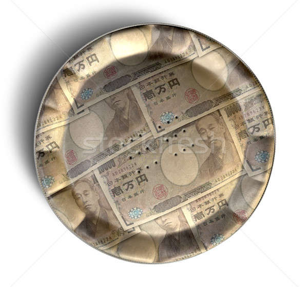 Money Pie Japanese Yen Stock photo © albund