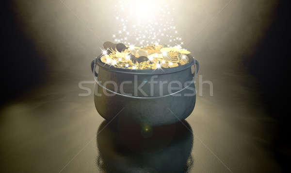 Pot Of Gold Stock photo © albund