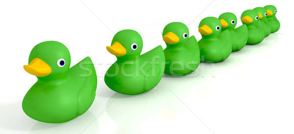 Your Toy Rubber Ducks In A Row Stock photo © albund