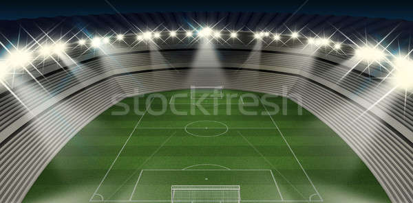 Soccer Stadium Night Stock photo © albund