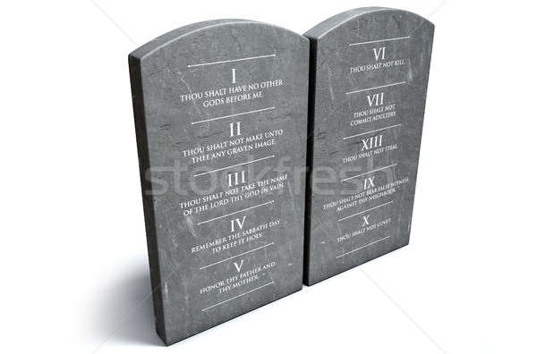 Ten Commandments Stock photo © albund
