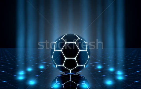 Ball On Spotlit Stage Stock photo © albund