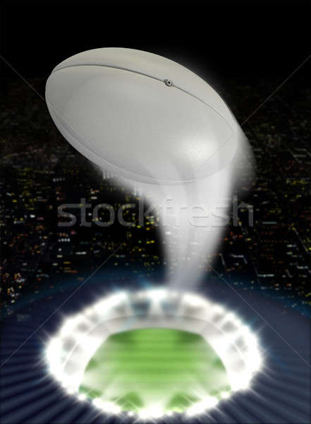 Stadium Night With Ball Swoosh Stock photo © albund
