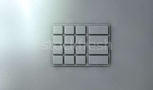 Atm Tastatur Ansicht Geld Stock foto © albund