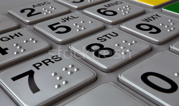 ATM Keypad Closeup Stock photo © albund