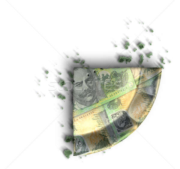 Slice Of Australian Dollar Money Pie Stock photo © albund