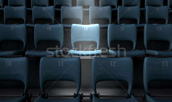 Highlighted Stadium Seat Stock photo © albund