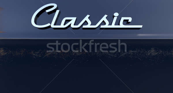 Classic Chrome Car Emblem Stock photo © albund