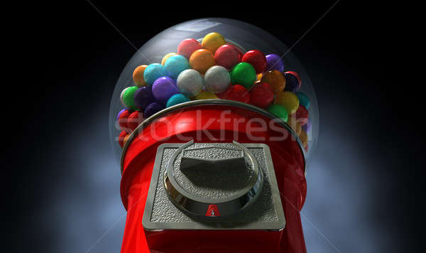 Gumball Dispensing Machine Dark Stock photo © albund