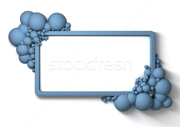 Szampan ramki miękkie wygląd niebieski szczegóły Zdjęcia stock © albund