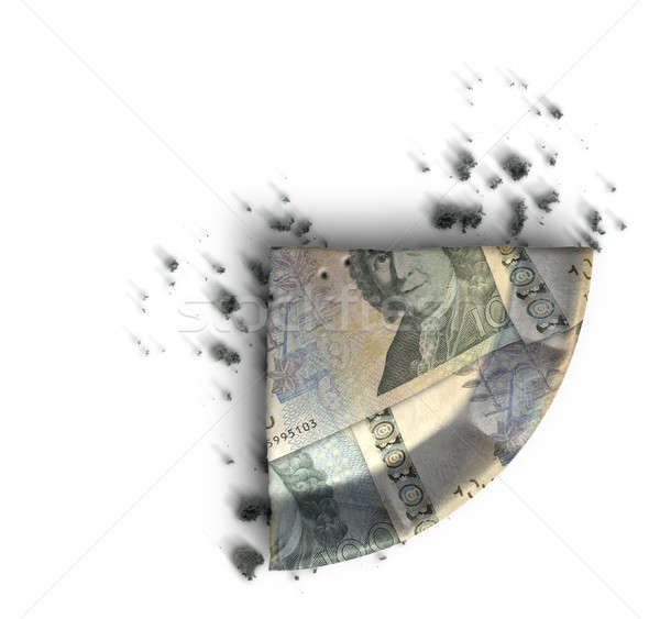Slice Of Swedish Kronor Money Pie Stock photo © albund