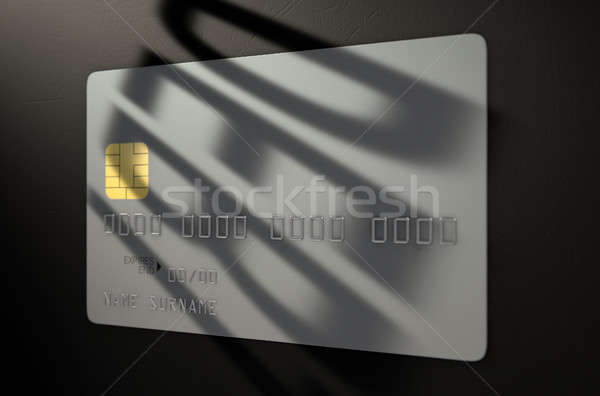 Debt Shadow Credit Card Stock photo © albund
