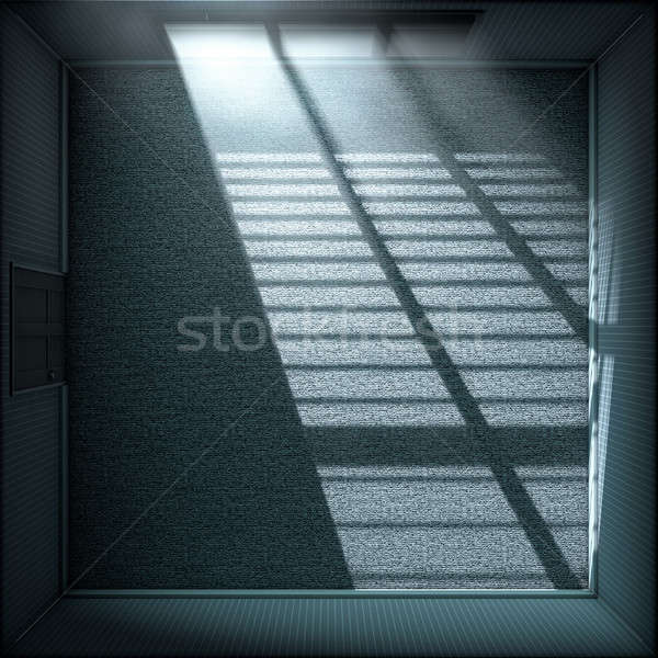 лунный свет пустой комнате 3d визуализации пусто спальня ярко Сток-фото © albund