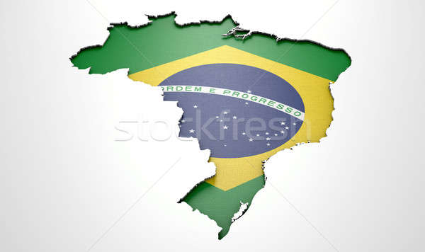 País mapa forma cores bandeira isolado Foto stock © albund