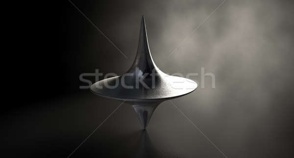 Felső pozició sötét kísérteties háttérvilágítás modell Stock fotó © albund