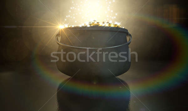 Pot Of Gold Stock photo © albund