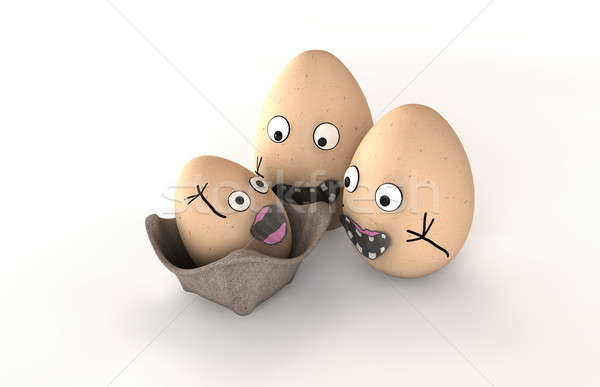 New Parent Egg Characters Stock photo © albund